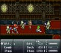 Crono, Lucca, and Frog battle their way through the Cathedral.