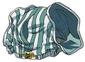 Ozzie's Pants as they appeared in official artwork for Chrono Trigger. It is unknown if Ozzie's Pants appear the same in Cross, but based on the item description saying they are striped, they probably look similar.