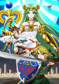 Palutena's promotional poster for Super Smash Bros. for Nintendo 3DS and Wii U .