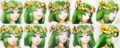 Palutena's expressions for Kid Icarus: Uprising.
