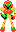 A front sprite of Samus from the first Metroid