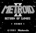 Metroid II's Title Screen
