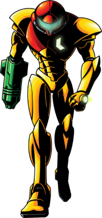 Zero Mission artwork of the Power Suit