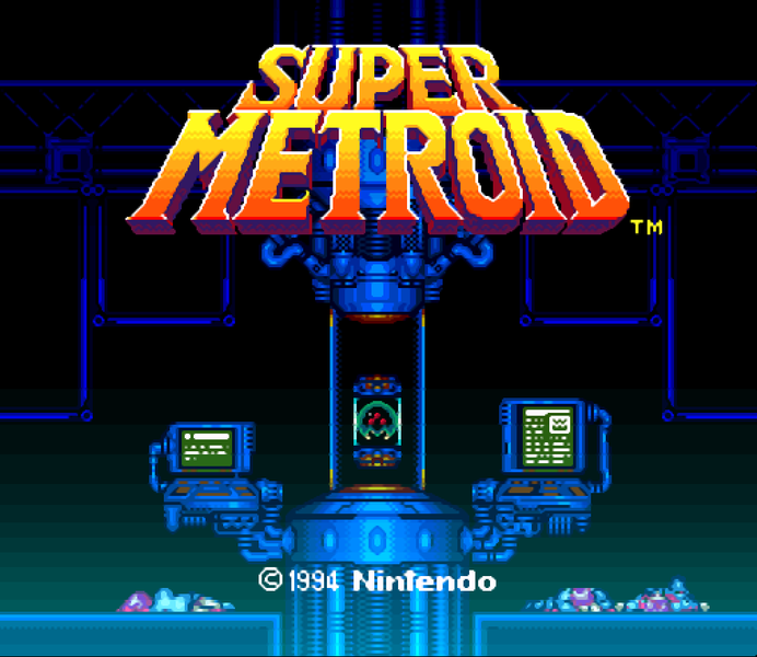 File:Super Metroid Title Screen.png