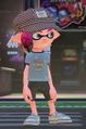 A male Inkling wearing the Mister Shrug Tee