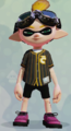 A male Inkling wearing the Urchins Jersey.