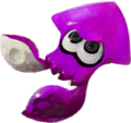 Purple Inkling in squid form.