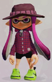 A female Inkling wearing the Red-Check Shirt.