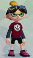 A male Inkling wearing the Layered Anchor LS.