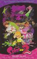The back of the reversible cover of Splatoon 2's box art.