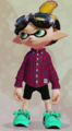 An Inkling wearing the Cyan Trainers.