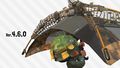 Promo for Version 4.6.0 with the Inkling wearing the Moist Ghillie Helmet while holding the Tenta Camo Brella