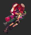 2D artwork of a common Octoling