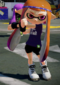 A female Inkling wearing the Punk Whites.