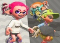 Inkling Girl on the top right wearing the Painter's Mask