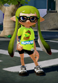 A female Inkling wearing the Squink Wingtips.