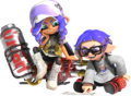 The same Octoling, with an Inkling.