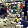 The map of Inkopolis Square.