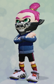 A male Inkling wearing the LE Soccer Shoes.