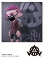 A promo image for Annaki, with the Inkling boy wearing the Annaki Mask.