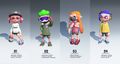 The leftmost Inkling is wearing the Woolly Urchins Classic