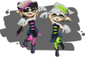 3D models of the Squid Sisters
