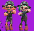 The Red Work Boots as it appears in Splatoon 2, shown in the Nintendo Direct revealing Version 3.0.0 (Splatoon 2).