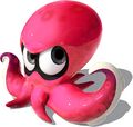3D art of the playable Octoling's Octopus form.