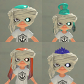 The Undead Head on the Buzz-Cut, Double-Bun, Banger, and Spiky-Haired Inkling hairstyles