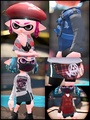 A collage of Inklings wearing various Annaki gear.