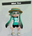 An Inkling wearing a Skalop hat and shirt.