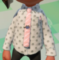 Closeup of the Baby-Jelly Shirt & Tie.