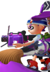 image of a purple Inkling facing left