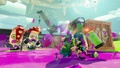 Agent 3 being shot at by Octotroopers.