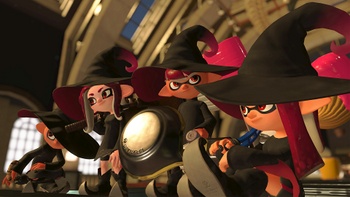 Full outfit of Enchanted series in Knight vs Wizard Splatfest.jpg