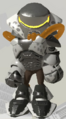 An Octoling wearing the Power Gear set in Splatoon 3