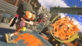 An Inkling using the Blaster
