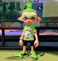 Front view of the Team Marie Splatfest Tee.