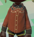 Close-up of the Rodeo Shirt in Splatoon 2.
