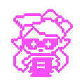 A pixel sprite of Callie from Side Order