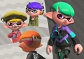 The Squidlife Headphones are shown in this promo image for the Splatoon 2 version 2.0.0 update.