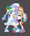 Squid girl SplatoonJP - pixelated