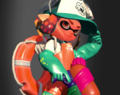 An Inkling with a lifesaver on her back.