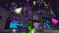 An Inkling in a new neon hero mode level.