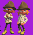 The Punk Yellows as they appear in Splatoon 2, shown in the Nintendo Direct revealing Version 3.0.0 (Splatoon 2).
