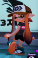 Inkling girl modelling the shoes