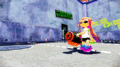 Another GIF of an Inkling firing a Heavy Splatling.
