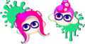 The icons that show when the player unlocks playable Octolings.