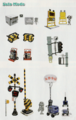 Various objects found in missions.