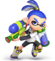 Costume 2 of the Inkling in Super Smash Bros. Ultimate, which is based on John